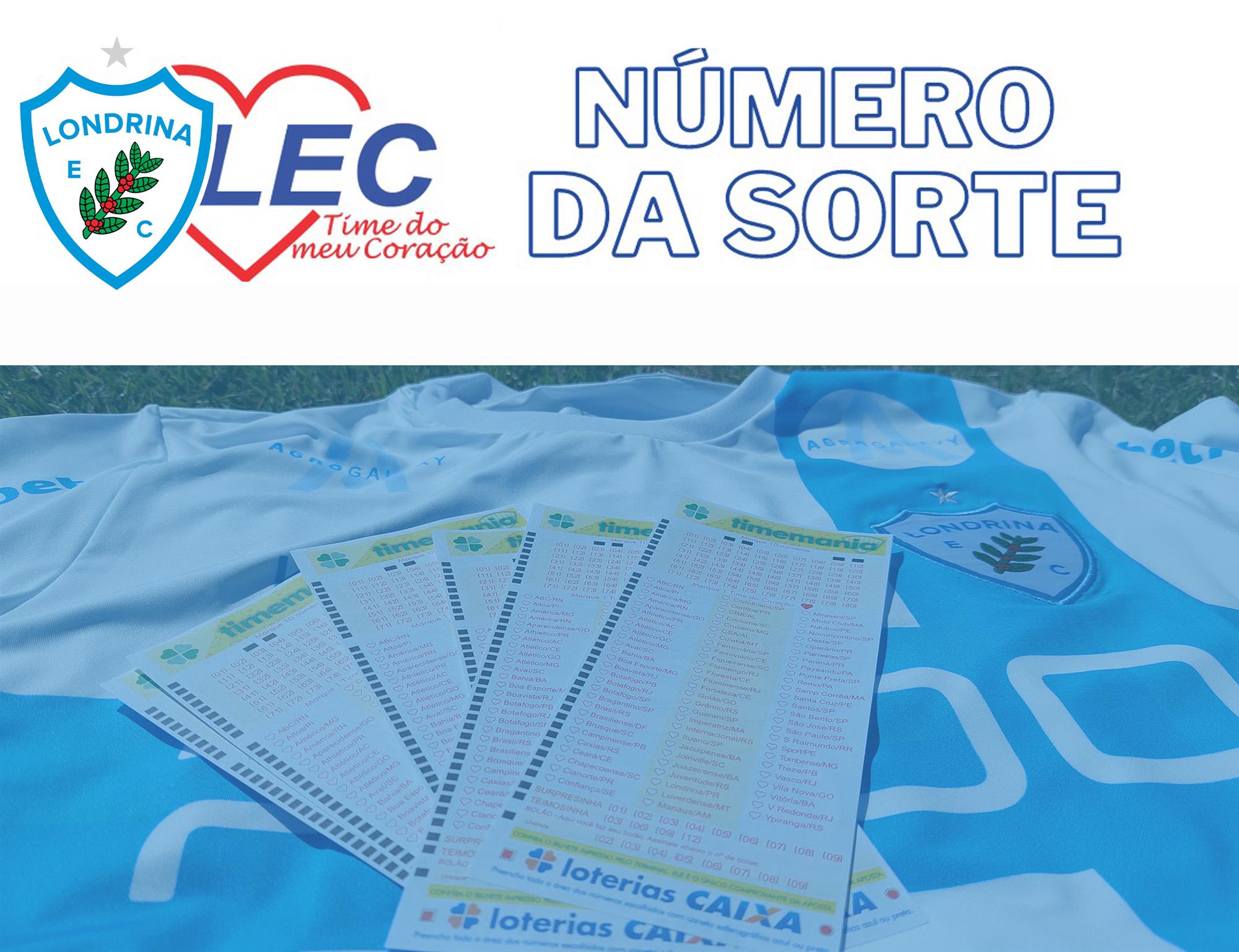 Londrina Esporte Clube - RESULTADO - NÚMERO DA SORTE - 11/08/2023 Torcedor  Alviceleste, confira os 10 números sorteados na Campanha LEC Time do Meu  Coração: Se seu número for sorteado, deverá retirar