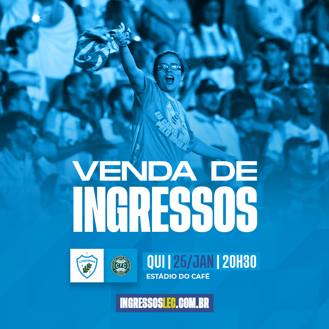 Está aberta a venda de ingressos para Londrina e Coritiba