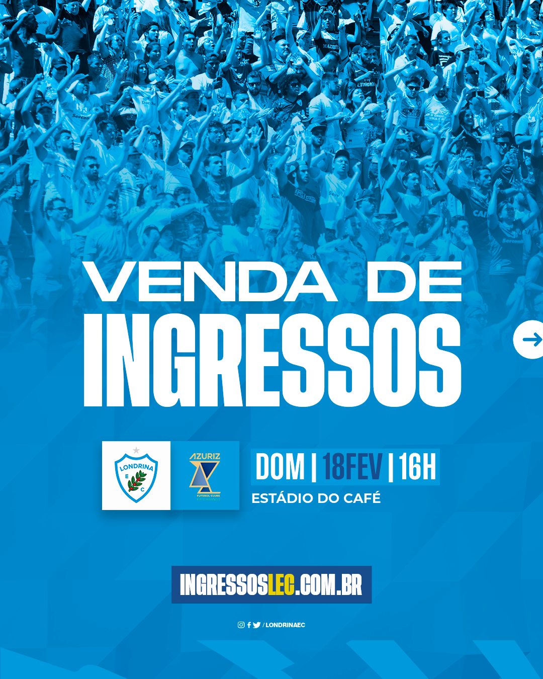 Com promoção antecipada, estão abertas as vendas de ingressos para Londrina e Azuriz