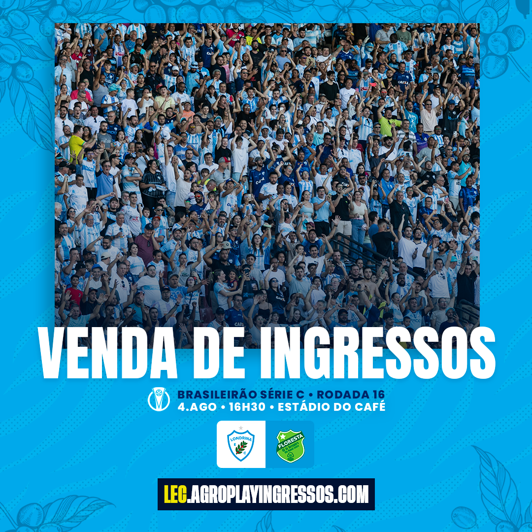 Estão abertas as vendas de ingressos para Londrina e Floresta