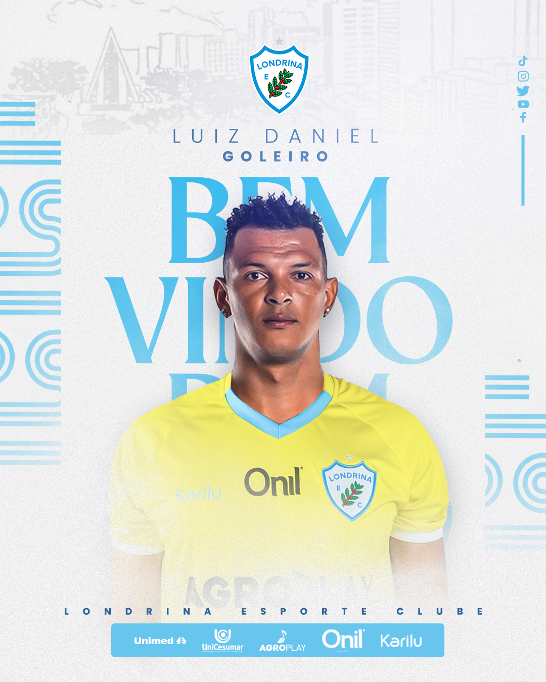 Luiz Daniel é o novo goleiro do Tubarão