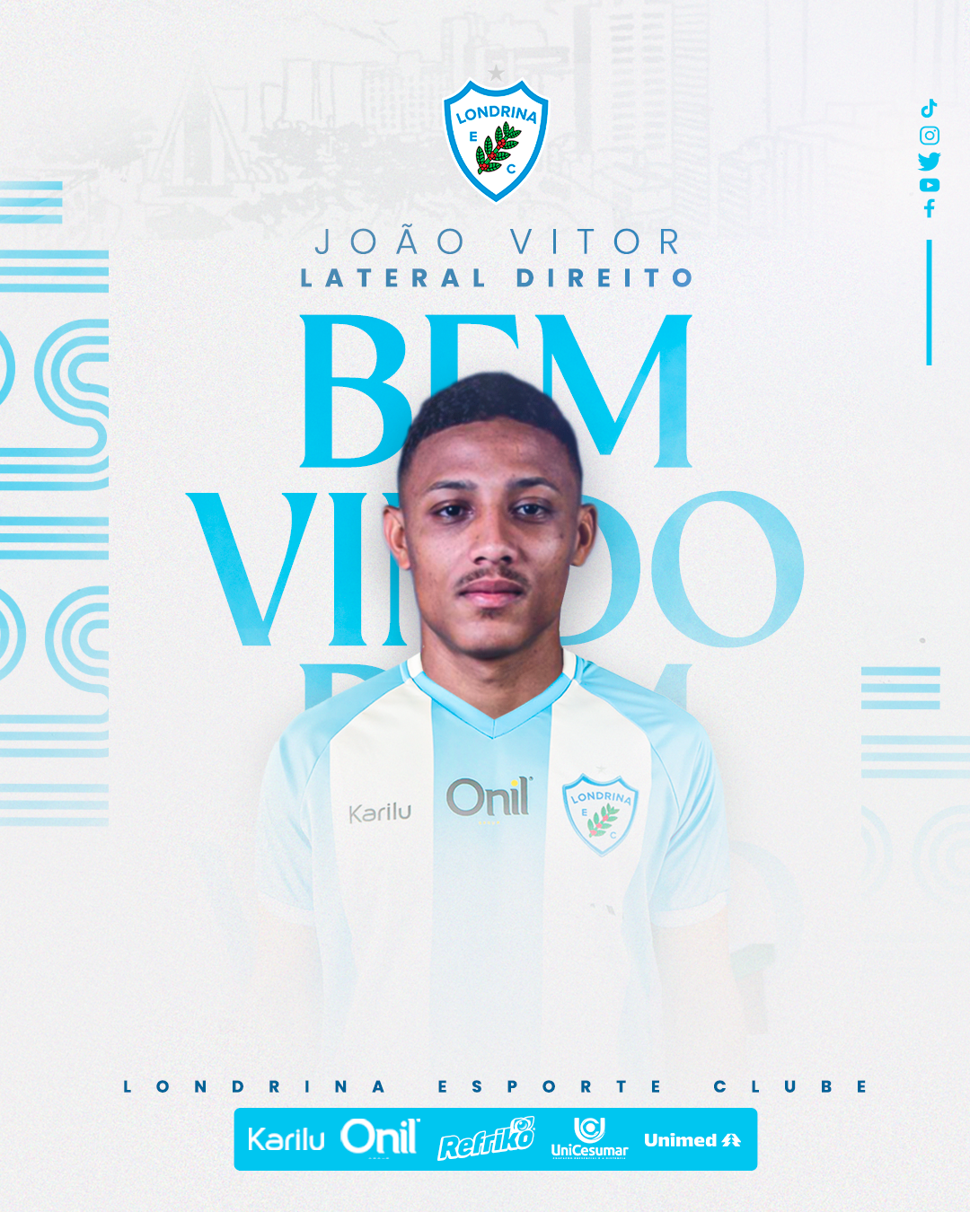 João Vitor é o novo reforço do Tubarão