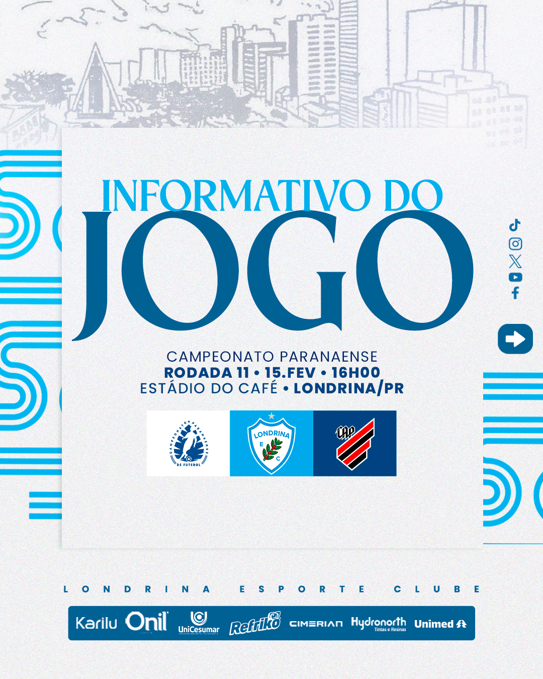 Londrina x Athletico: Vale a liderança! Ingressos disponíveis