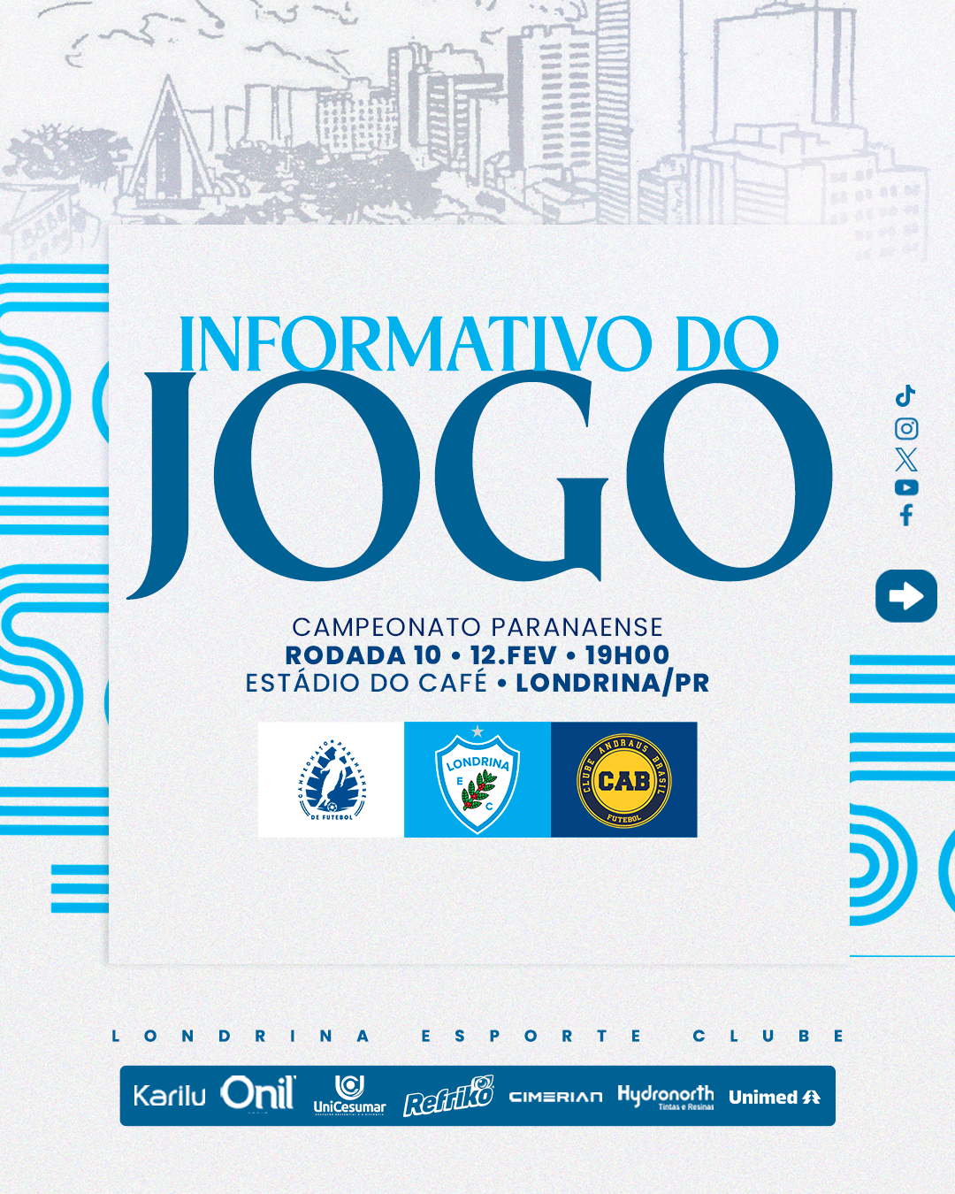 Londrina x Andraus: Estão abertas as vendas de ingressos