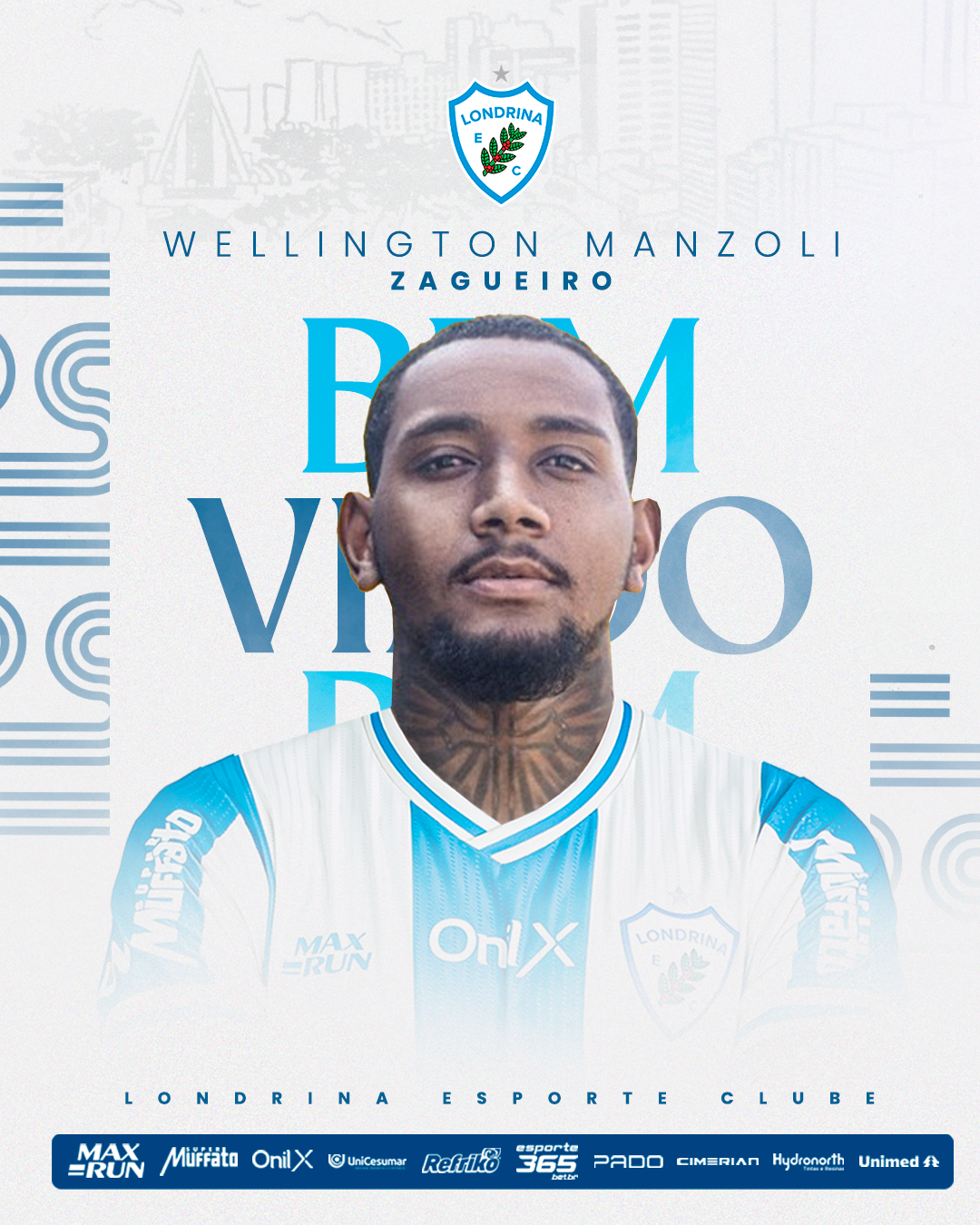 Wellington Manzoli é o novo reforço do Tubarão