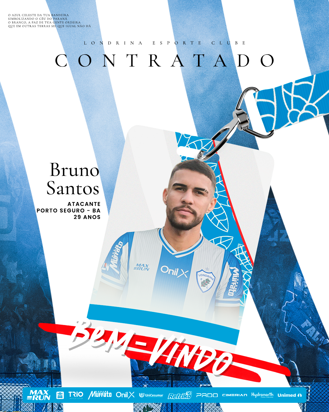 Bruno Santos é o novo reforço do Tubarão