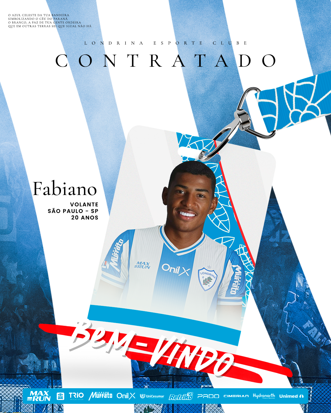 Fabiano é o novo reforço do Tubarão