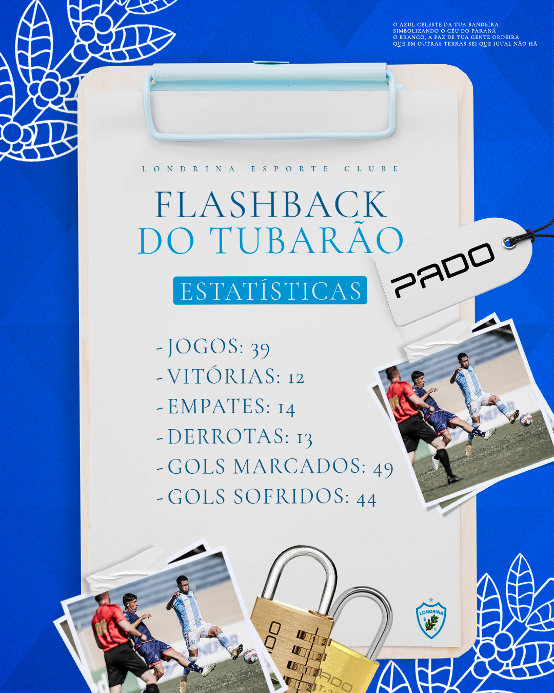 Flashback do Tubarão PADO: Londrina x Cianorte