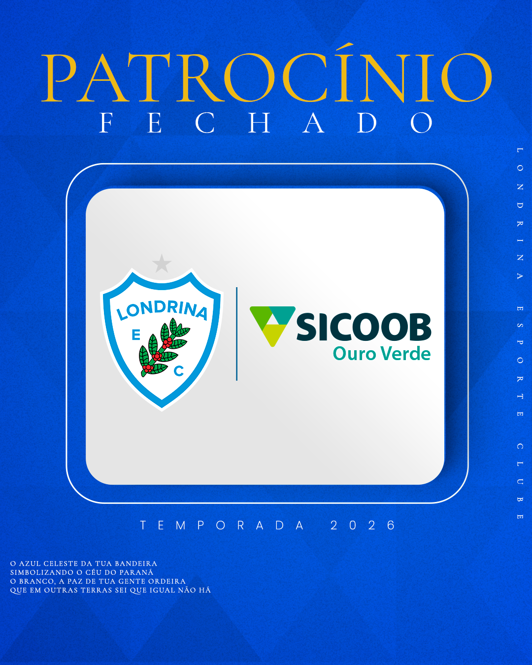 Sicoob Ouro Verde é a nova patrocinadora do Tubarão