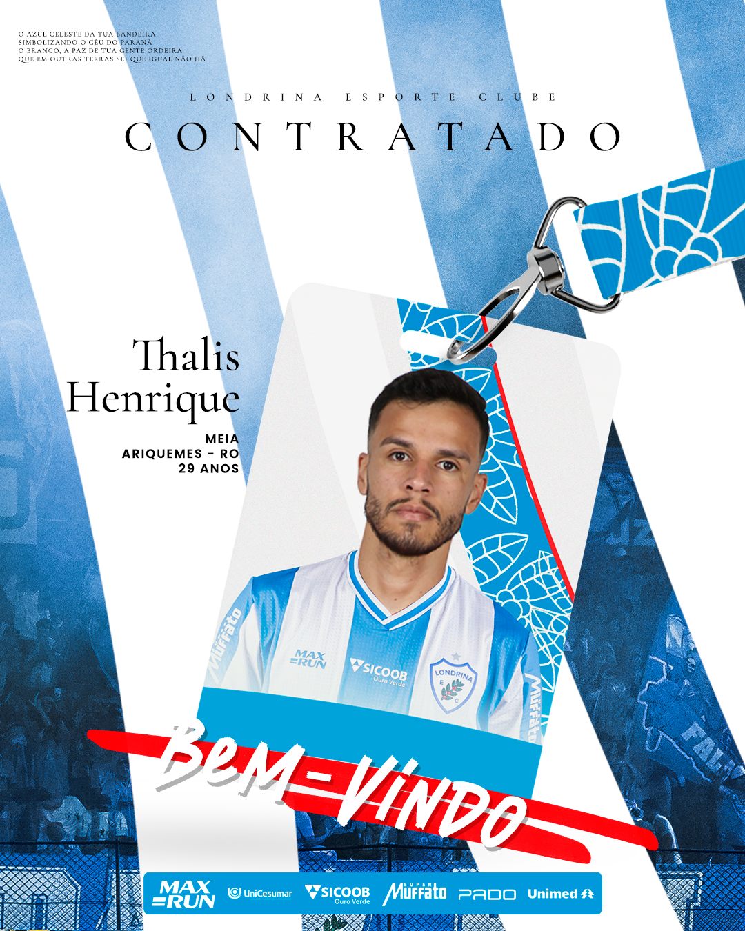 Thalis é o novo reforço do Tubarão