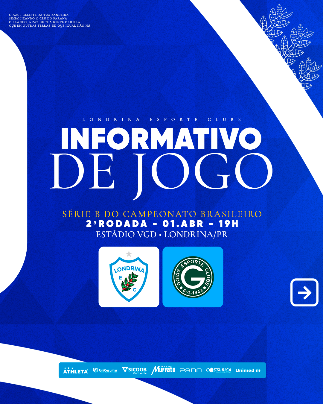 Ingressos para Londrina x Goiás já estão disponíveis