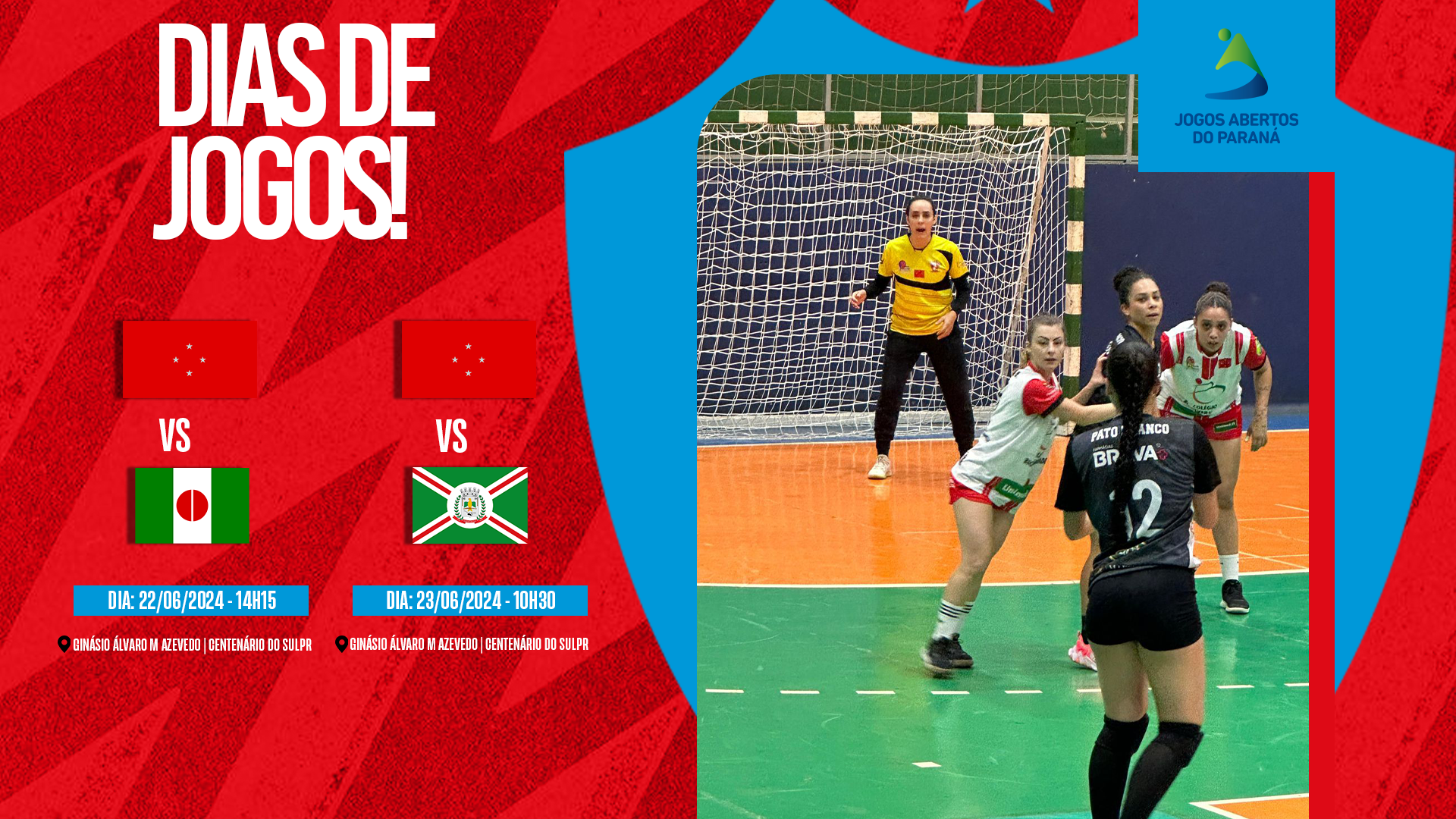 LEC Handebol Feminino disputa fase regional dos Jogos Abertos